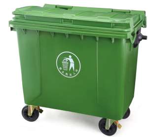 garbage bin 1100 litre green