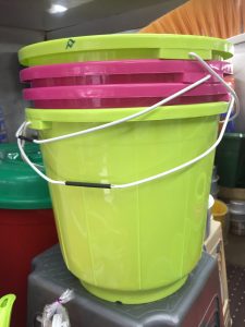 plastic bucket assorted