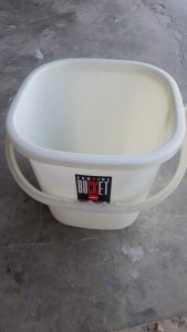 plastic bucket white good quality