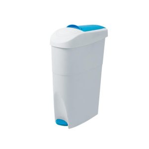 plastic trash can with pedal