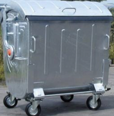 metal waste bin